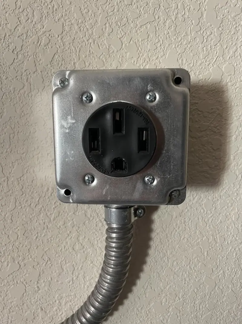 NEMA 14-50 outlet installed for Electrical Panel Upgrade in Cohoctah